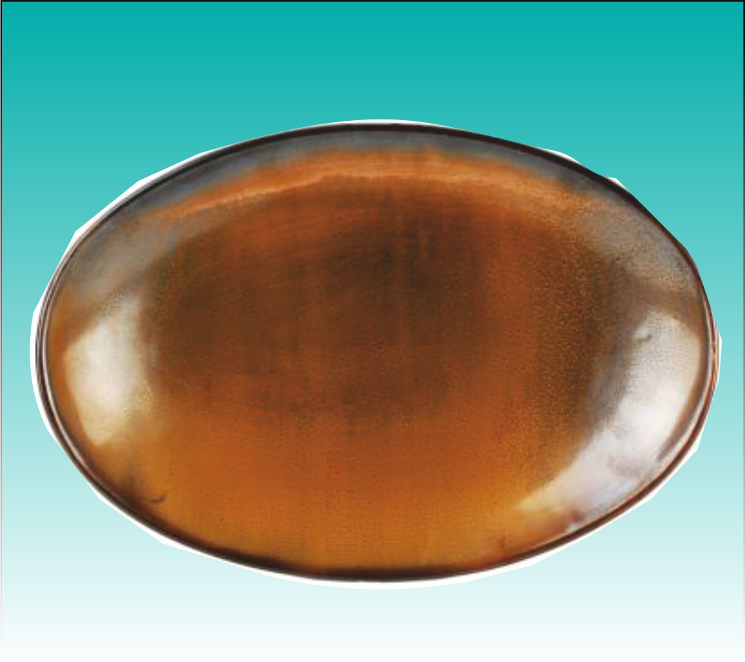 Teller flach oval 33 x 22 cm"Escura dark brown"